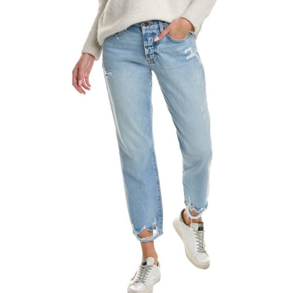 Frame Jeans Womens 31 Le Original Denim Button Fly Distressed 100% Cotton